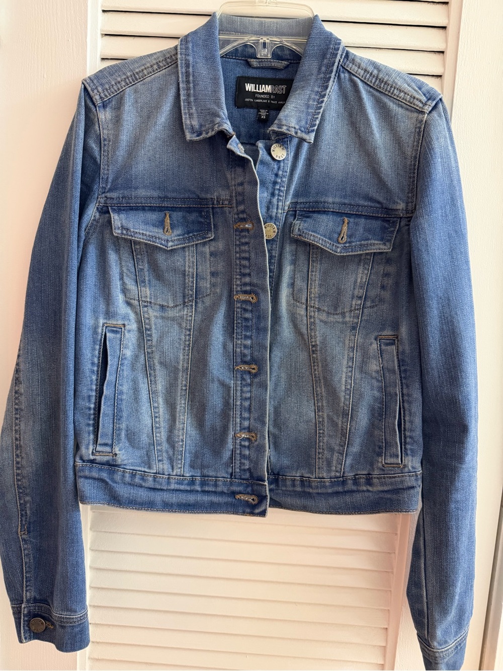 William Rast Light Blue Denim Jean Jacket for Women Size XS